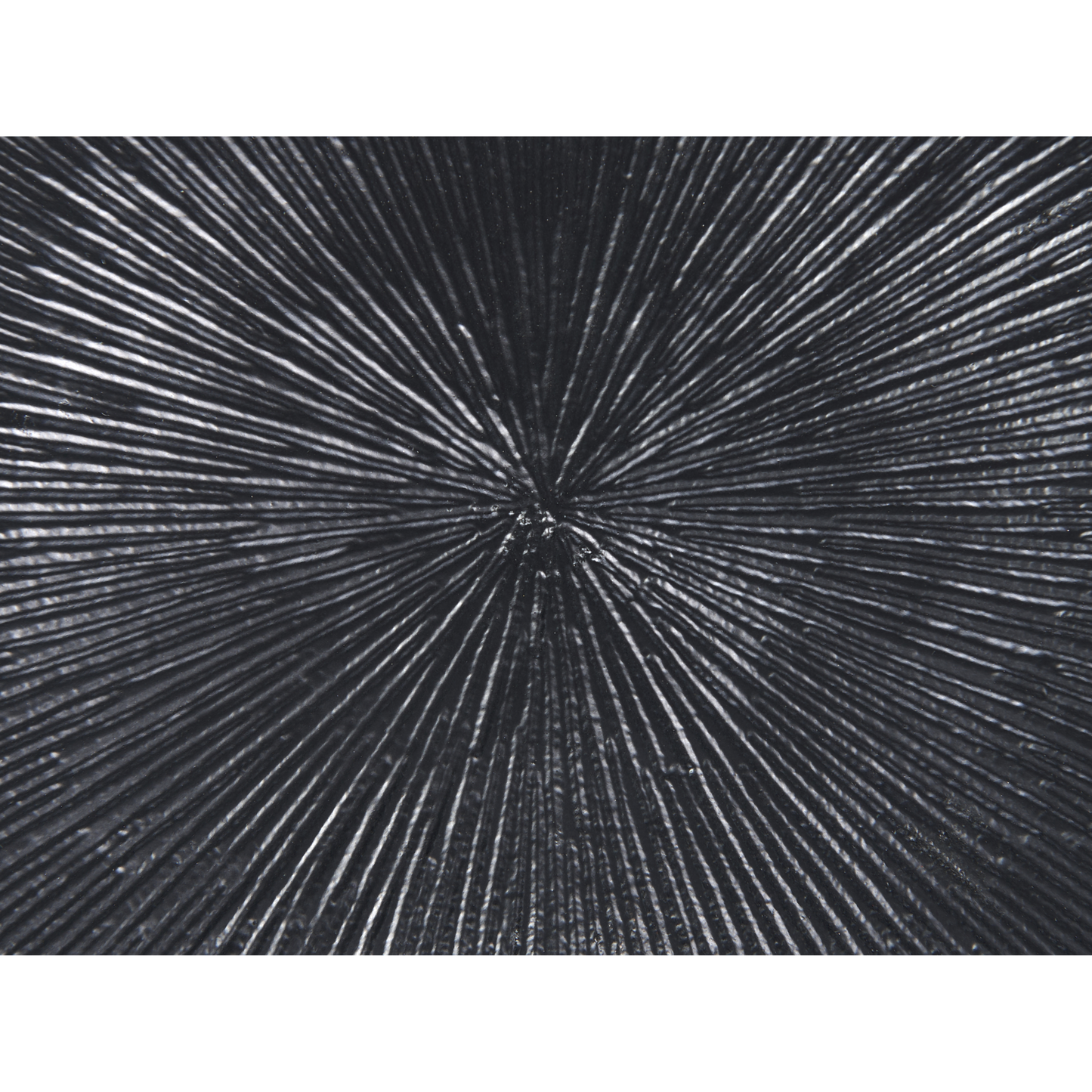 Black Metal Round Side Table 30cm Geometric Modern End Table