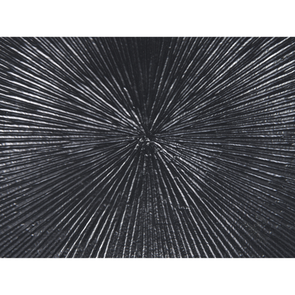 Black Metal Round Side Table 30cm Geometric Modern End Table
