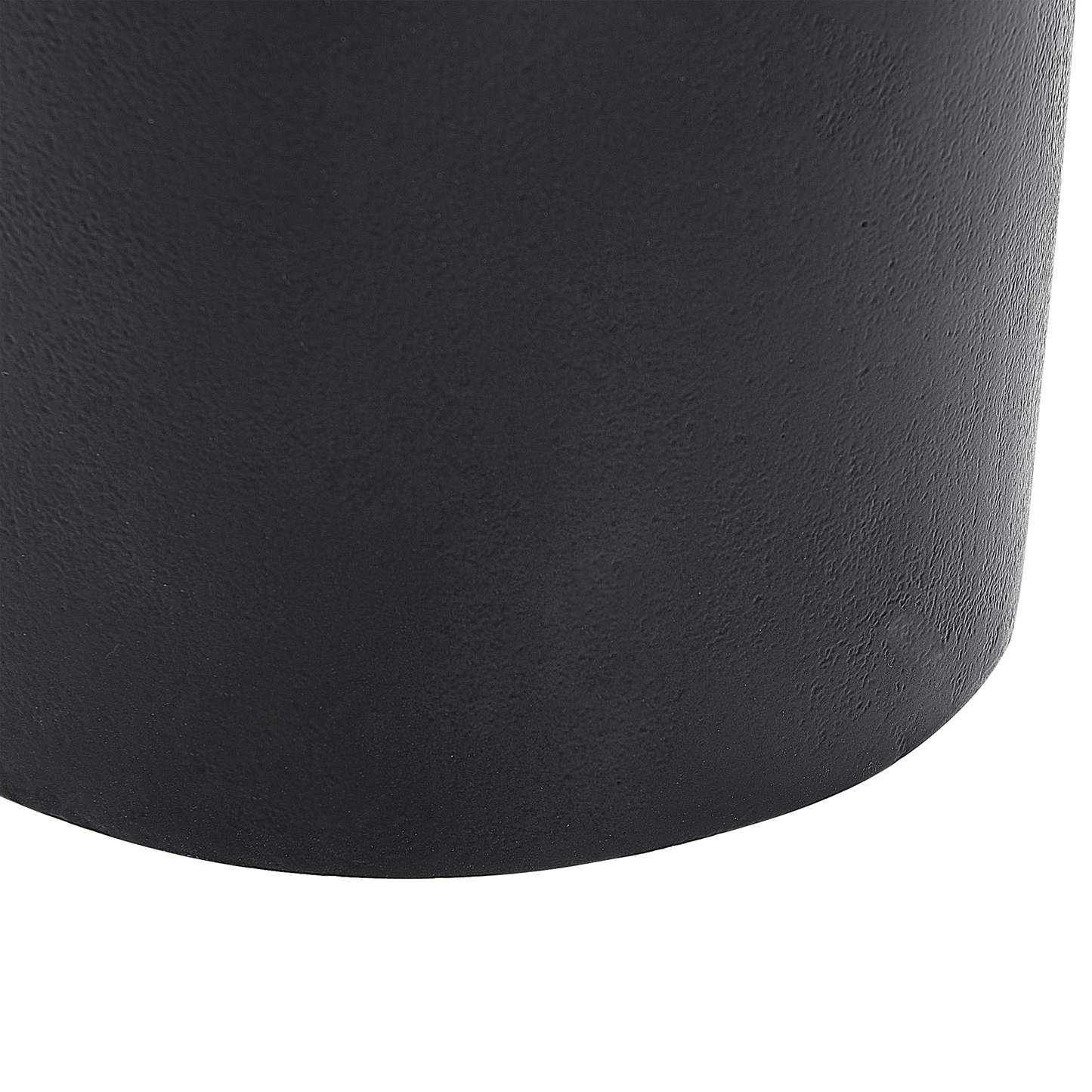 Side Table Black And Gold Metal Round 36cm Geometric