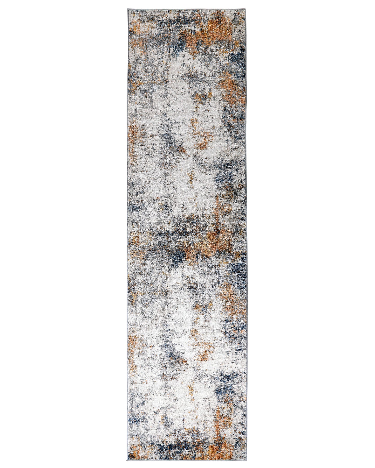 Area Rug Grey 80 x 300 Oriental Distressed