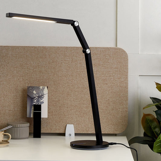 Desk LED Lamp Black With Base Stepless Dimming Touch Switch