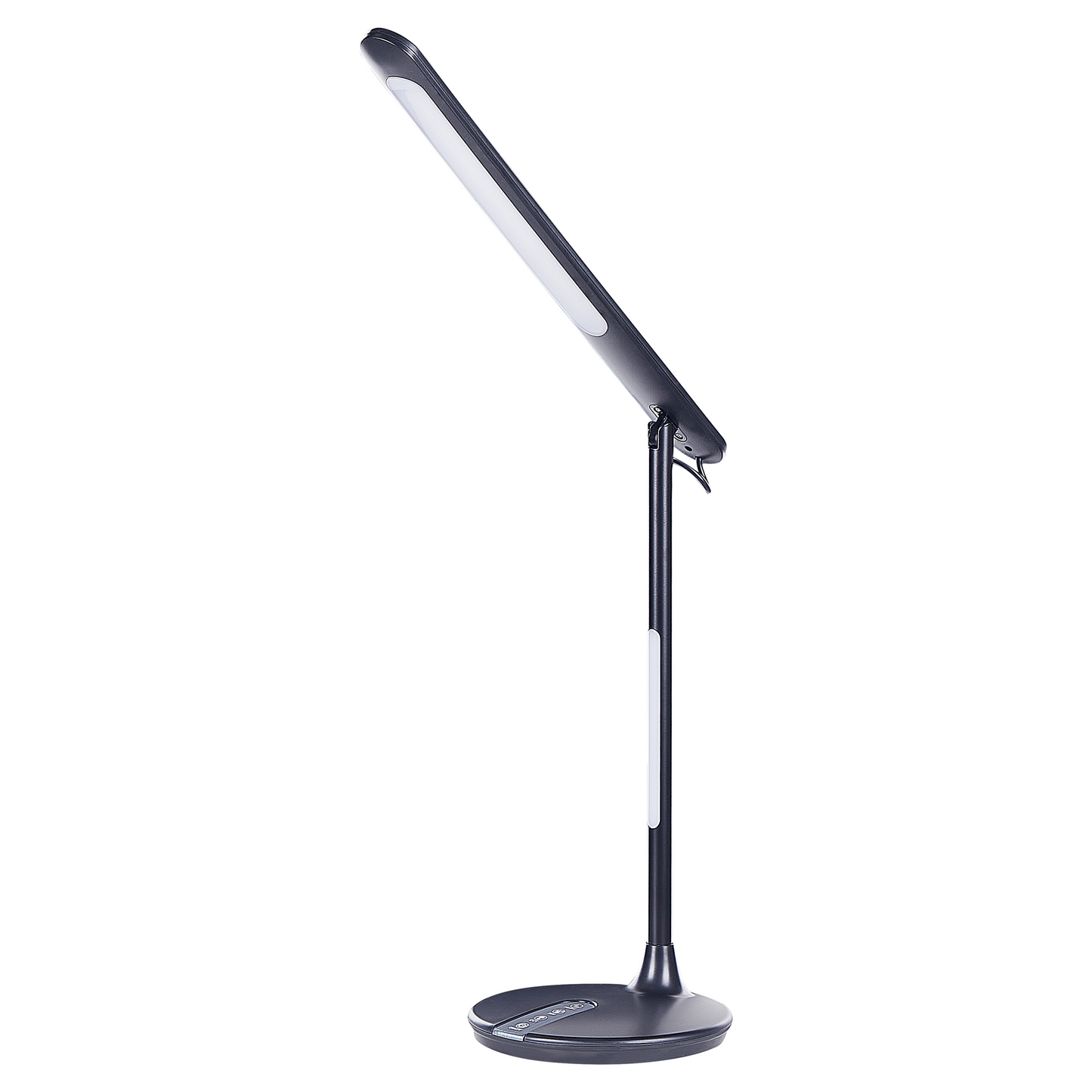 Desk LED Lamp Black Aluminum With Base Double Dimming Touch