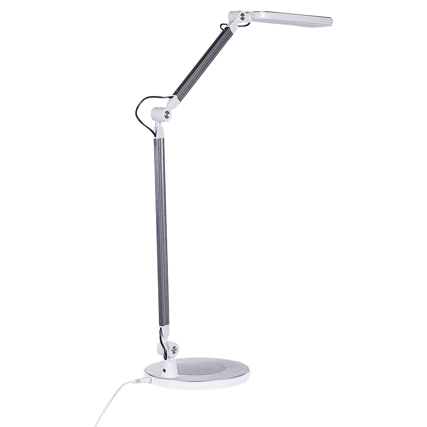 Desk LED Lamp Aluminum Silver With Base Double Dimming Touch