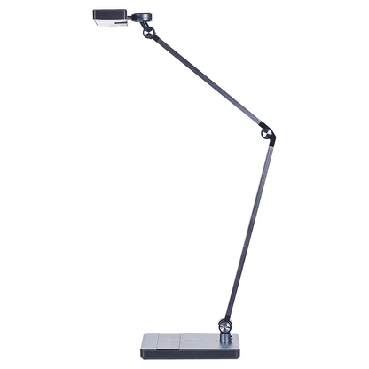 Desk LED Lamp Aluminum Black Stepless Dimming Touch Switch Wireless Charger Office Light
