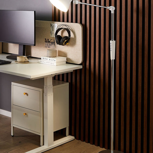 Floor LED Lamp White 169cm With Dimmable Dual Light Sources And CCT Tunable