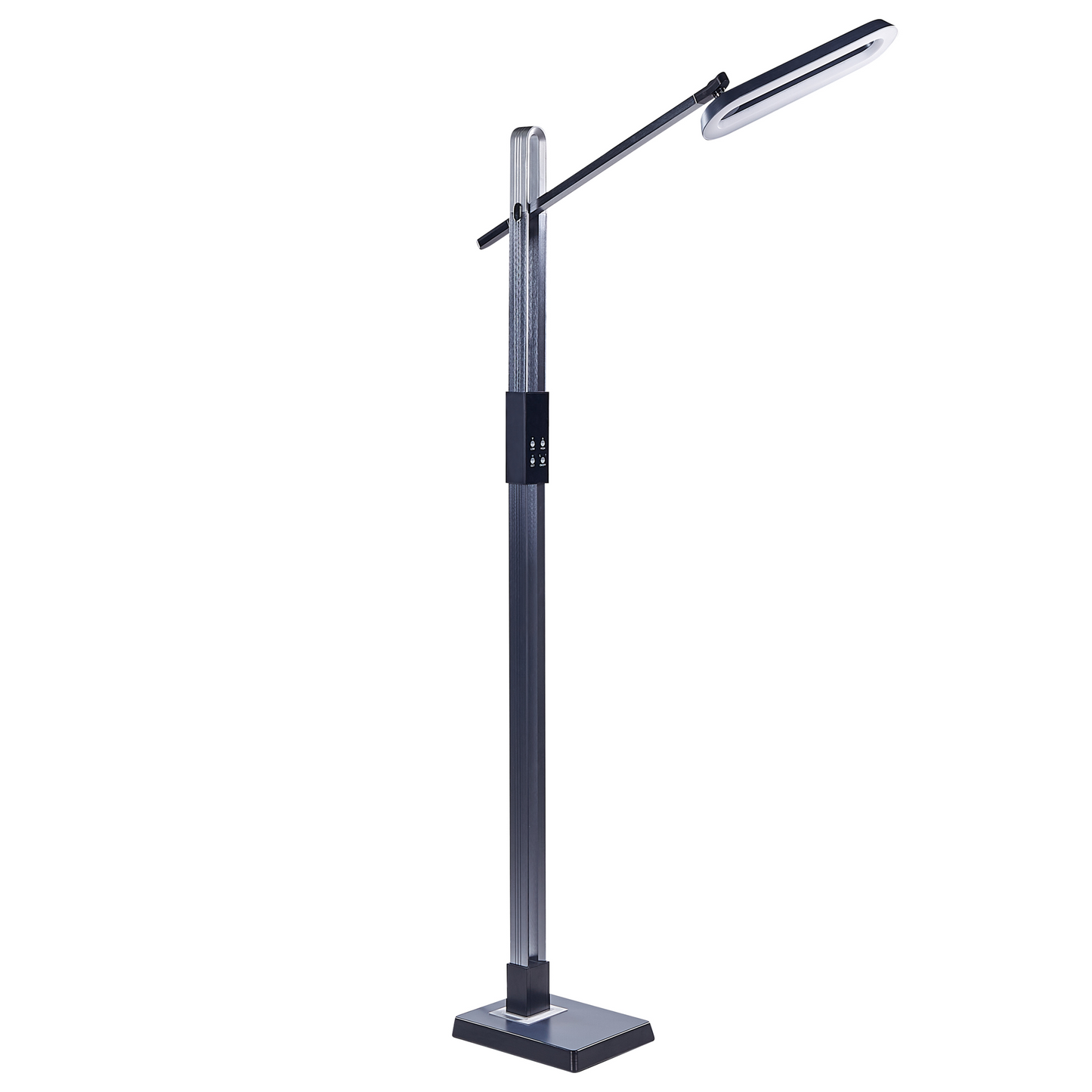 Dark Grey Floor Led Lamp 144cm Tall Dimmable Cct