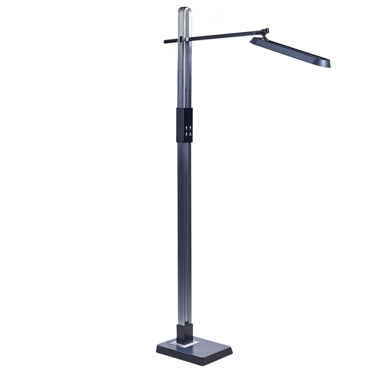 Dark Grey Floor Led Lamp 144cm Tall Dimmable Cct
