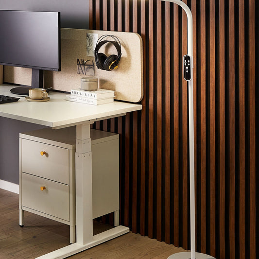 Floor LED Lamp 160cm White Remote Dimmer Modern Home Office