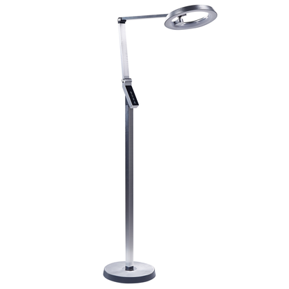 Floor LED Lamp Silver 170cm Dimmable LCD Modern Office