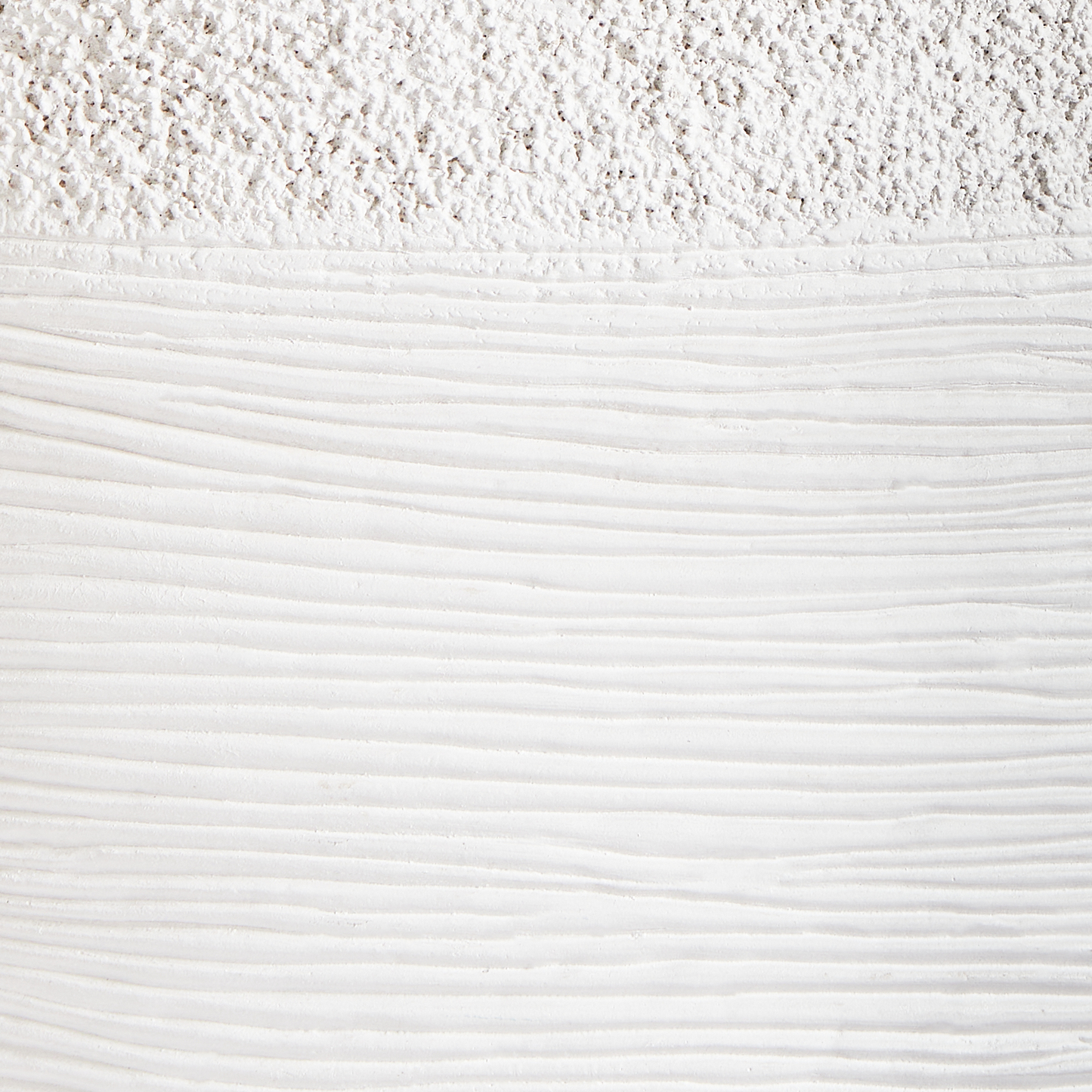 White Fibre Clay Plant Pot 38 x 38 x 30cm Round Weather Resistant