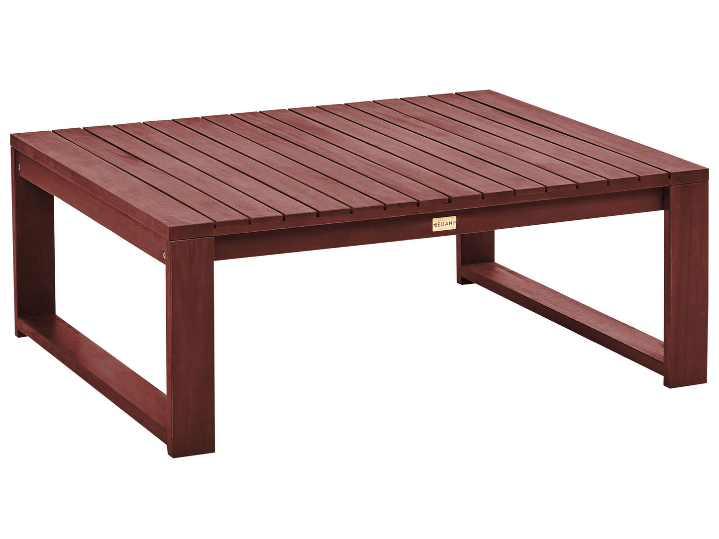 Garden Mahogany Brown Acacia Wood Coffee Table 90 x 75cm Outdoor
