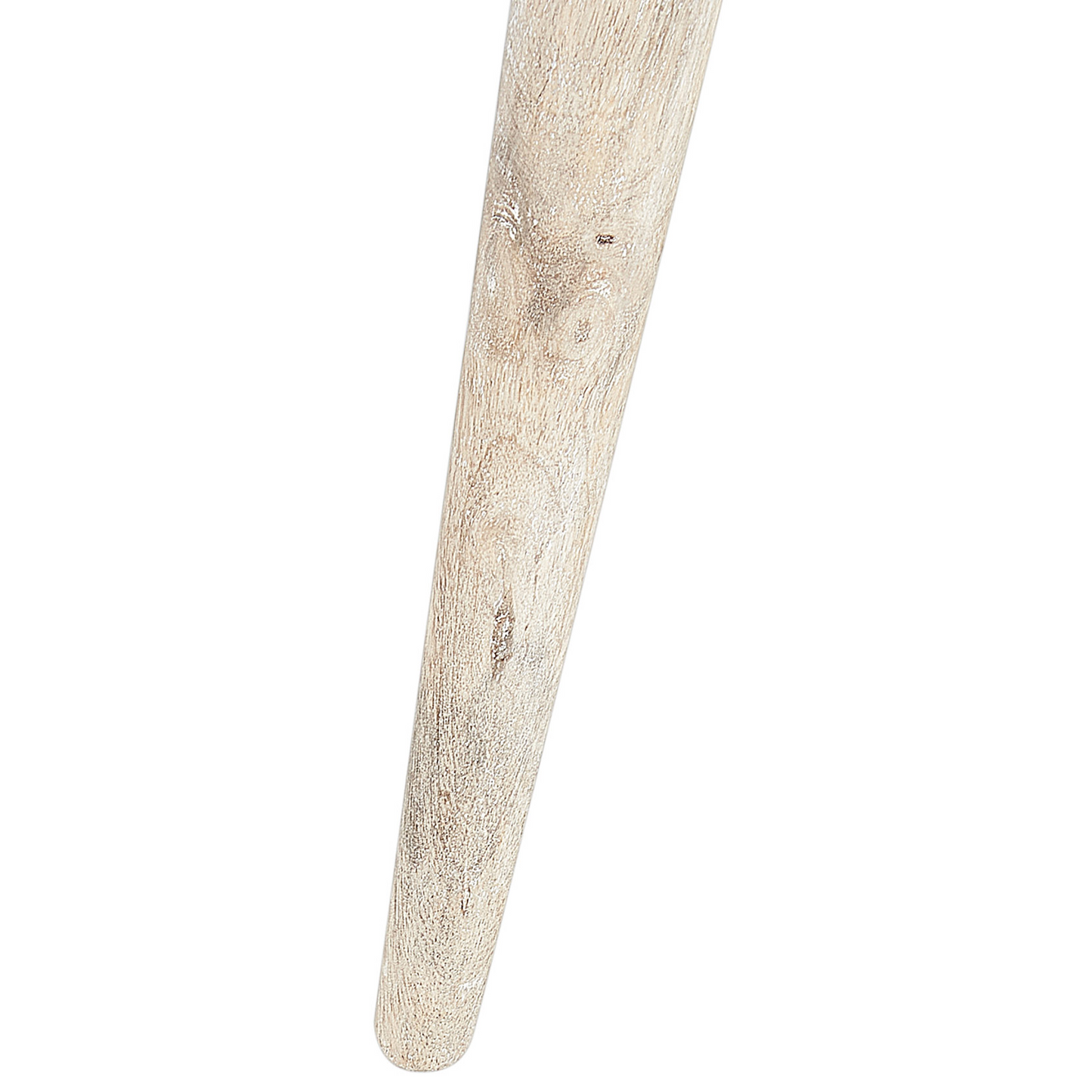 Set of 2 Nesting Side Tables White Distressed Mango Wood