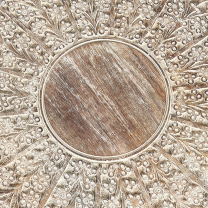 Side Table Round Top Octagonal Base 53cm