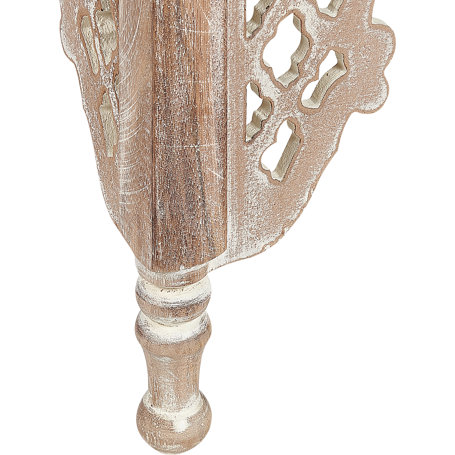 Natural Mango Wood Side Table 40 x 40cm Decorative Coffee Table Oriental Design