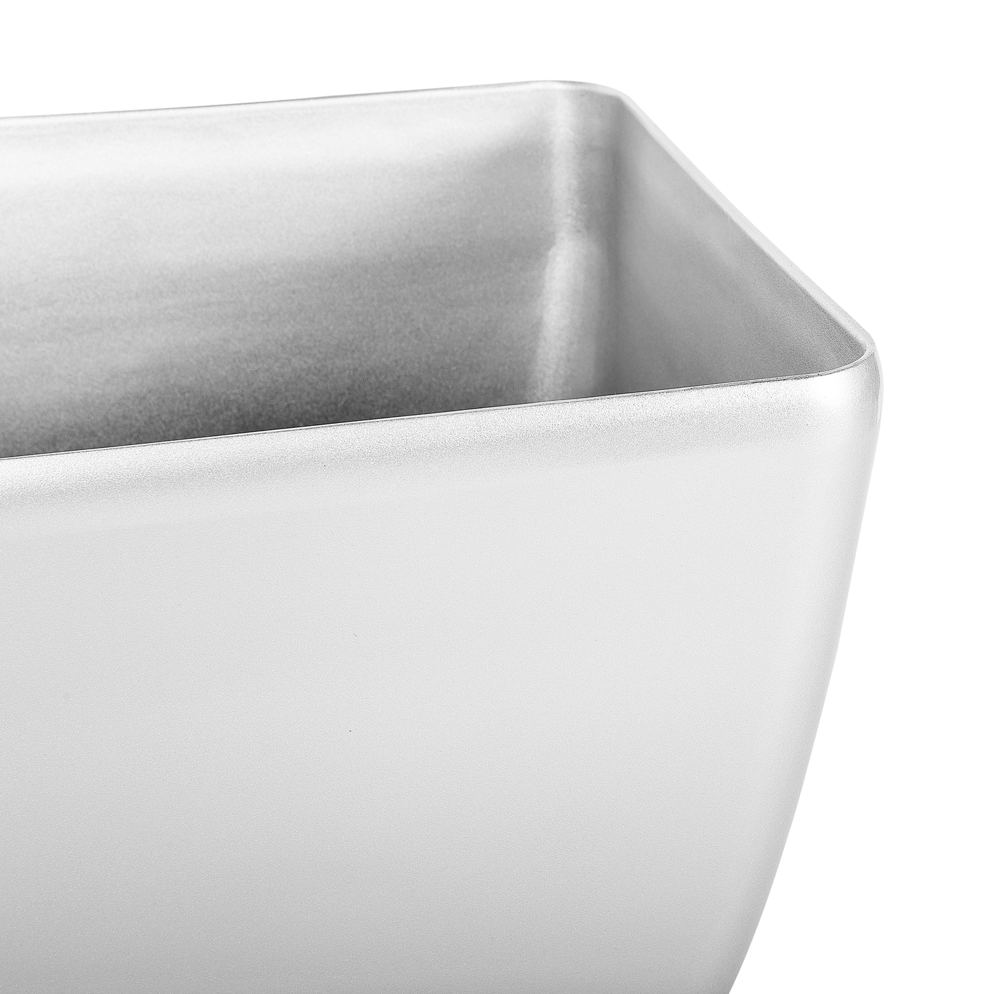 Silver Fibre Clay Plant Pots Set Of 2 42 x 42 x 41cm All Weather