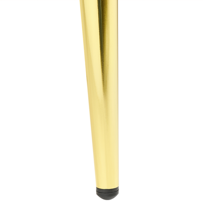 Bench Orange Velvet Upholstered Gold Metal Legs 118 x 40cm
