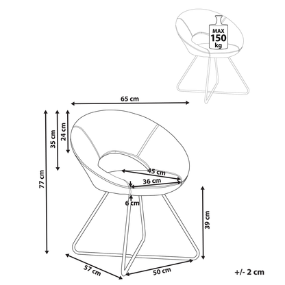 Living Velvet Accent Chair Pink Tufted Armless Cross Base