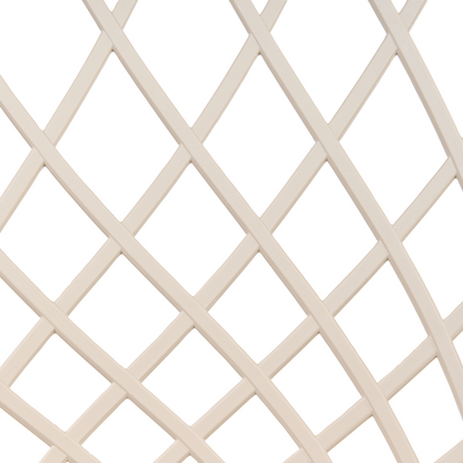 Nordic Dining Chairs Set of 2 Beige Synthetic Seat Open Net Back