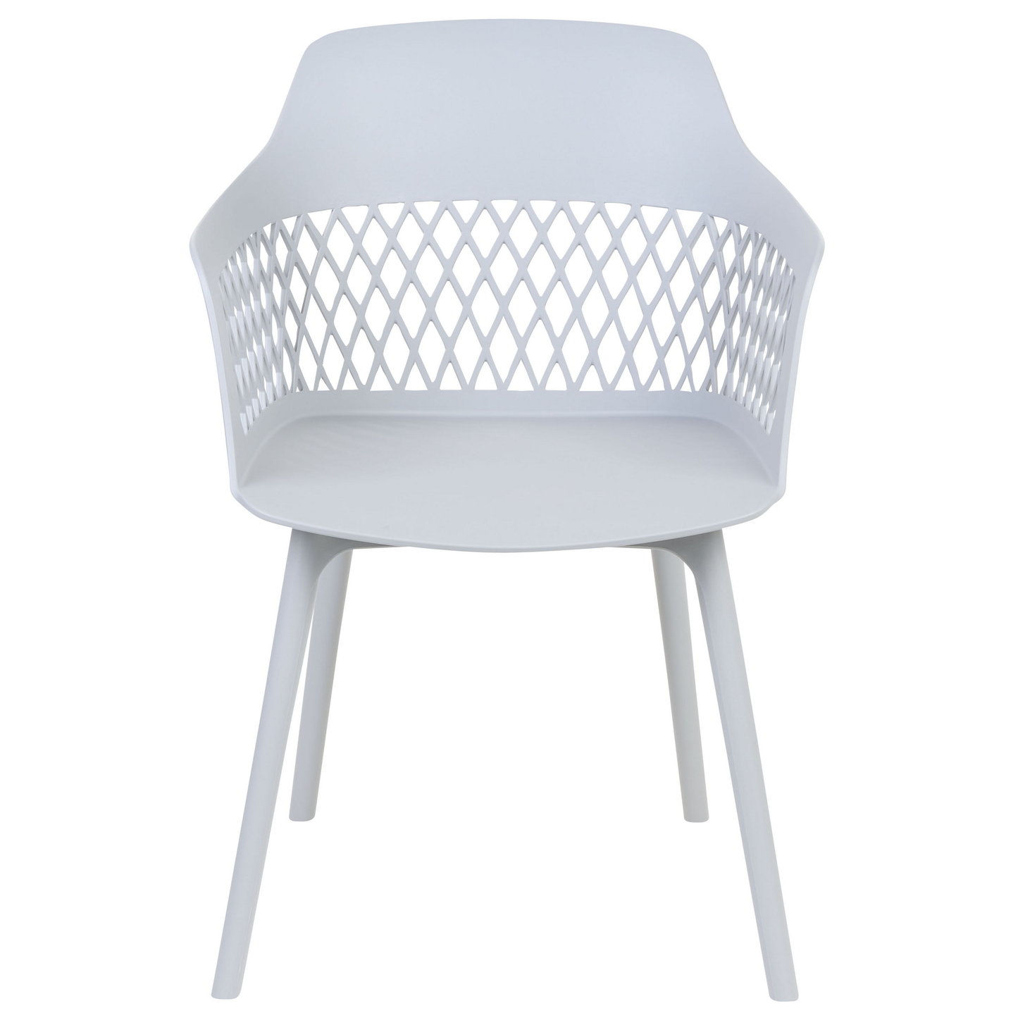 Set Of 2 Light Grey Dining Chairs With Ergonomic Backrest
