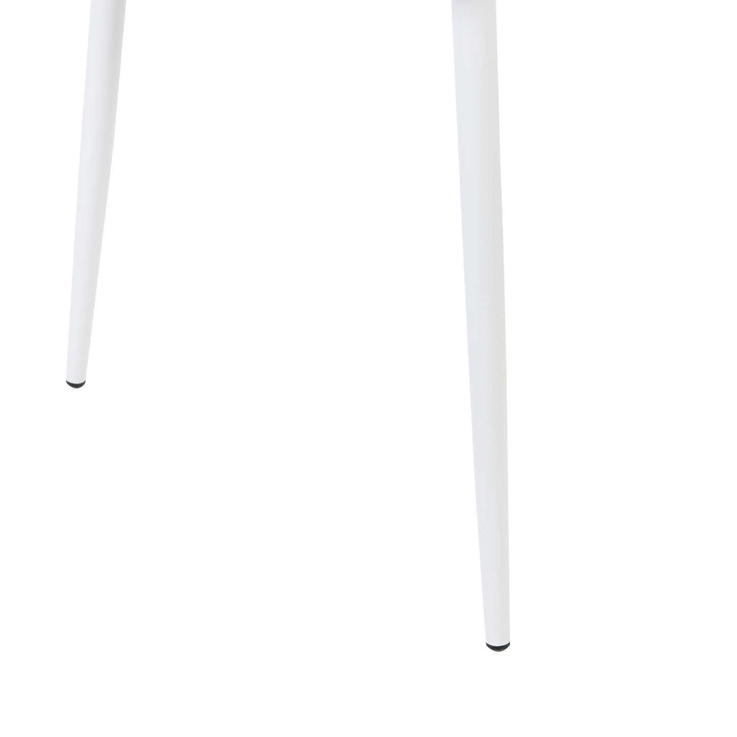Set Of 2 White Plastic Dining Chairs With Armrests