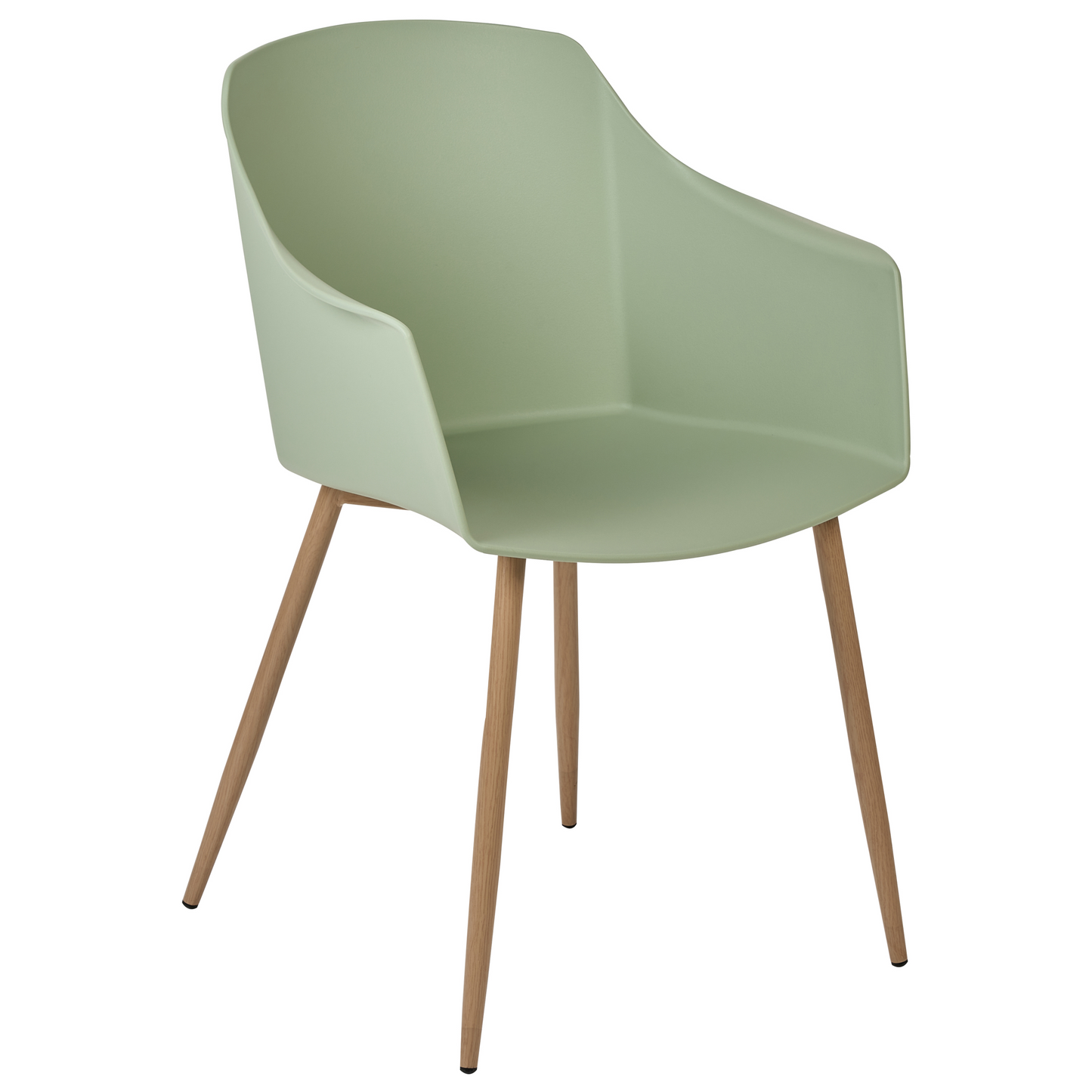 Light Green Plastic Dining Chairs Set Of 2 With Armrests Minimalist Living Room Kitchen Furniture