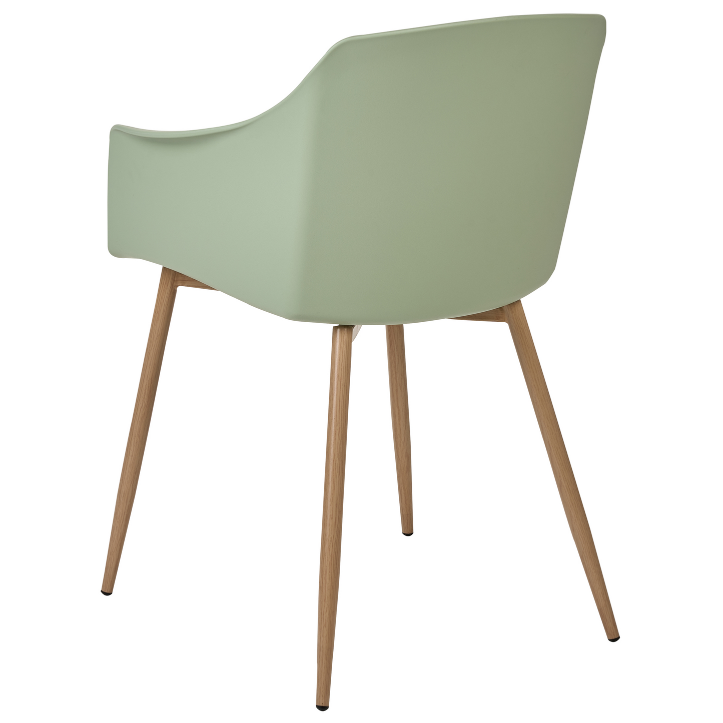 Light Green Plastic Dining Chairs Set Of 2 With Armrests Minimalist Living Room Kitchen Furniture