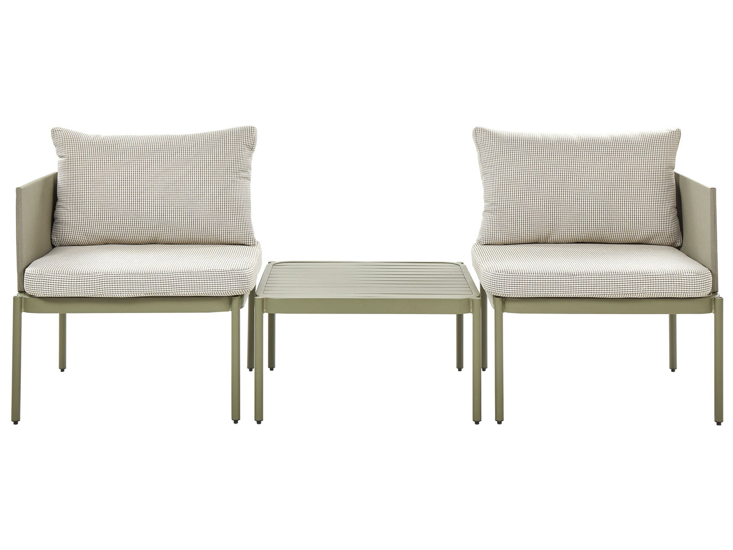 Veranda Craft Convertible Garden Sofa Set Green Aluminum 2 Seater With Cushions And Table