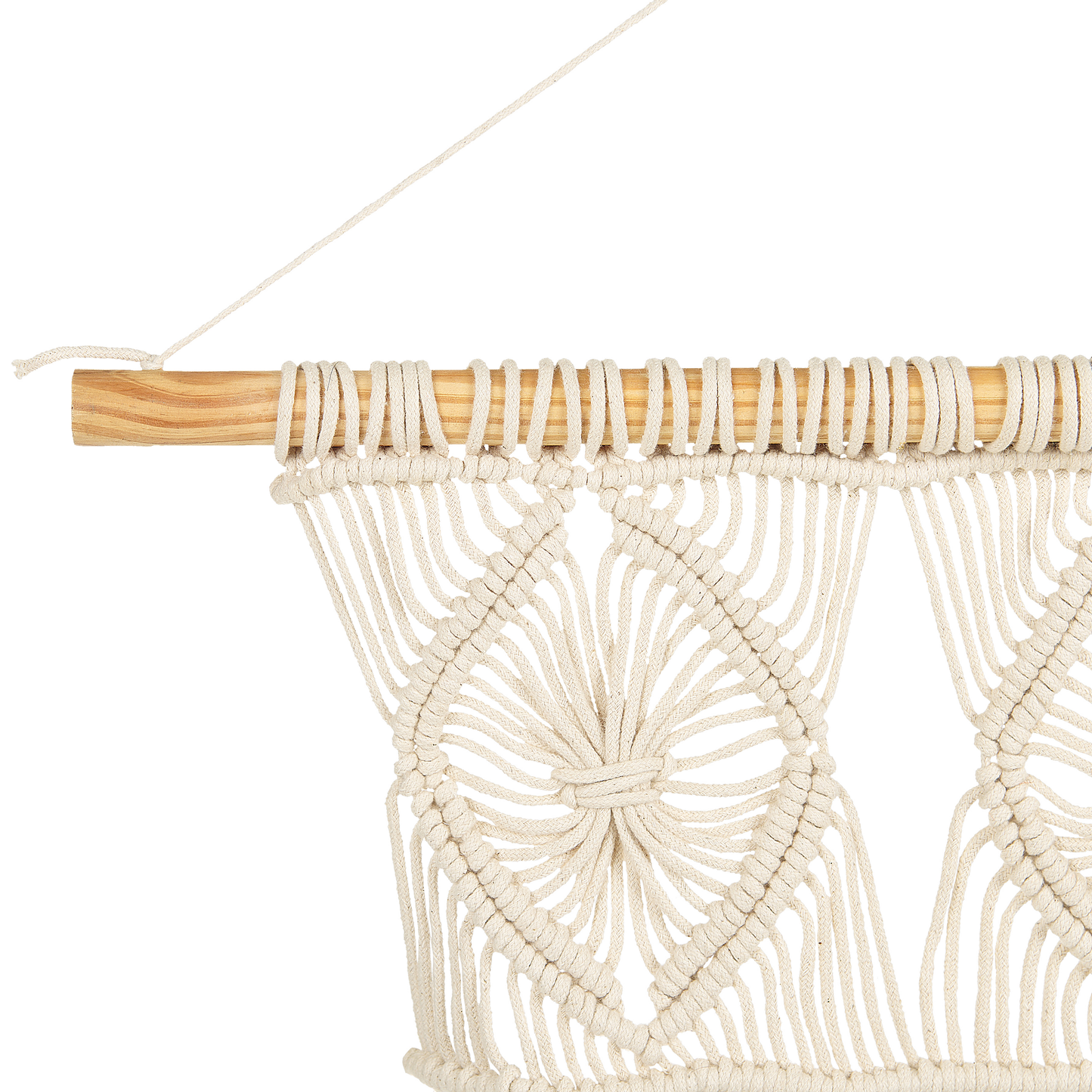 Macrame Wall Hanging Light Beige Boho Chic Decor