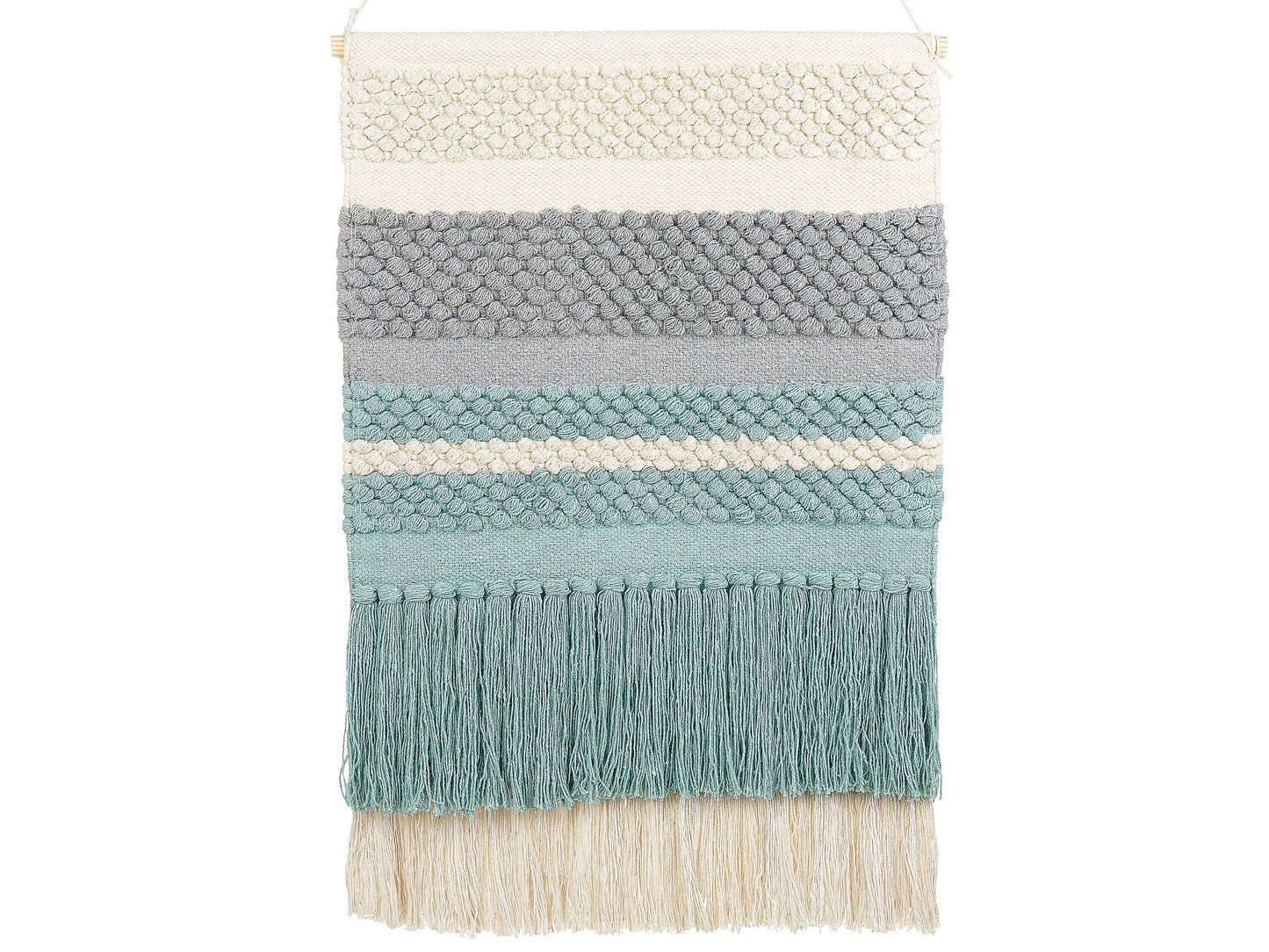 Coastal Looms Handwoven Cotton Wall Hanging With Tassels Multicolor