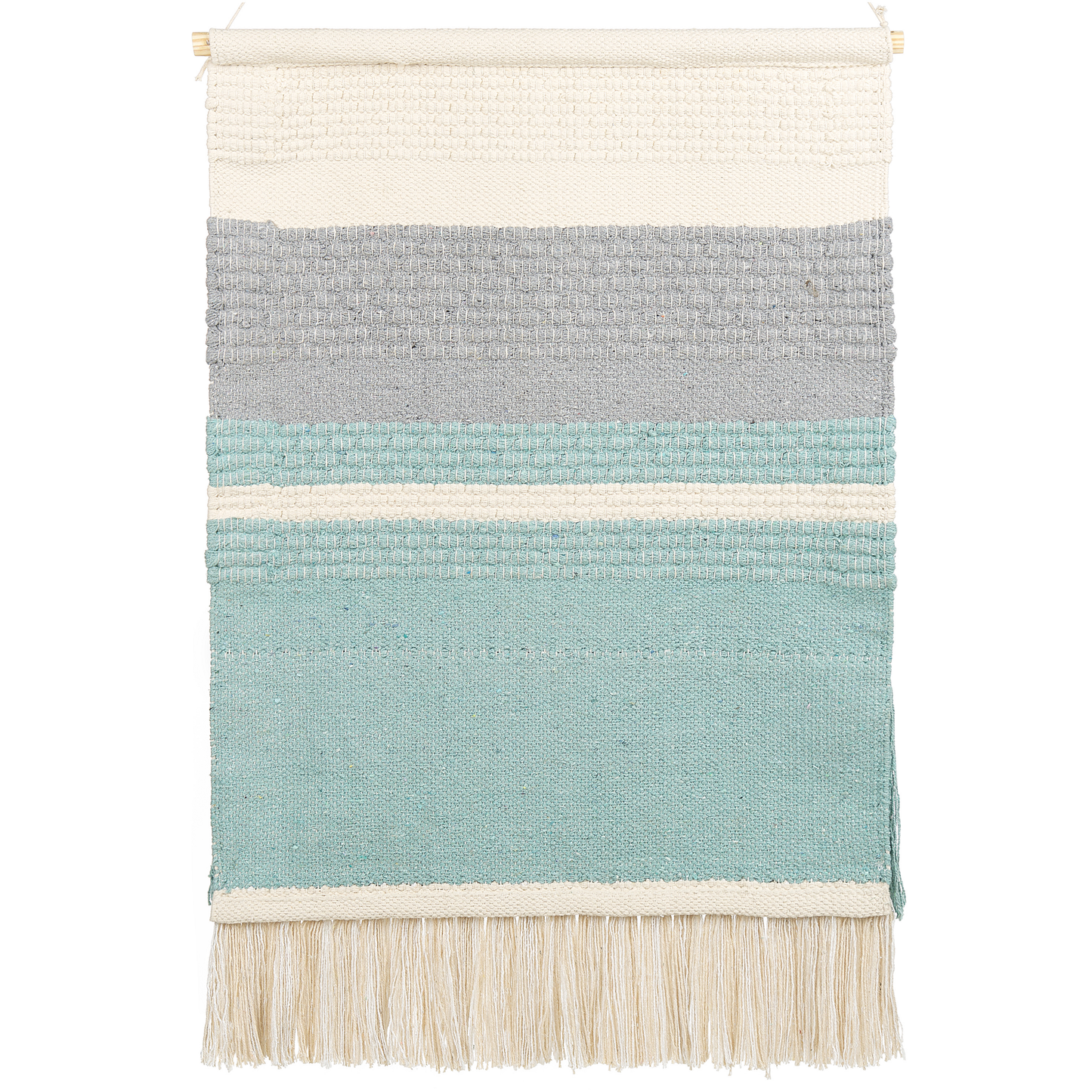 Coastal Looms Handwoven Cotton Wall Hanging With Tassels Multicolor
