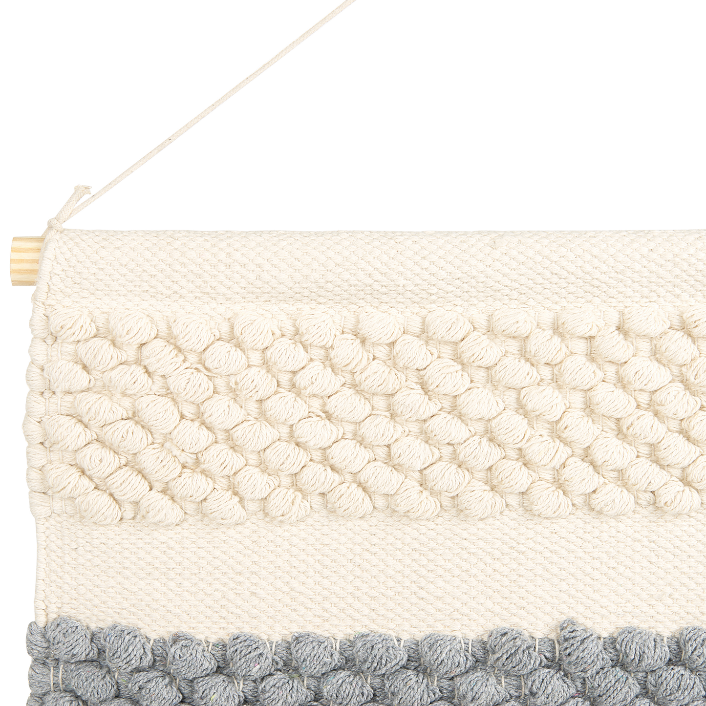 Coastal Looms Handwoven Cotton Wall Hanging With Tassels Multicolor