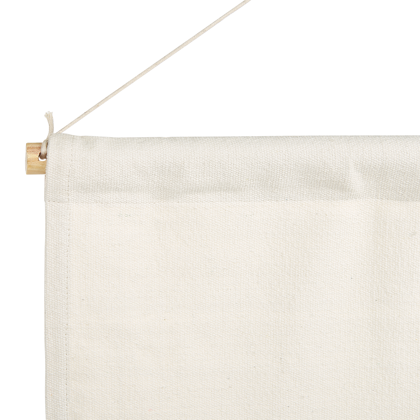 Handwoven Off-White Cotton Tassel Wall Hanging