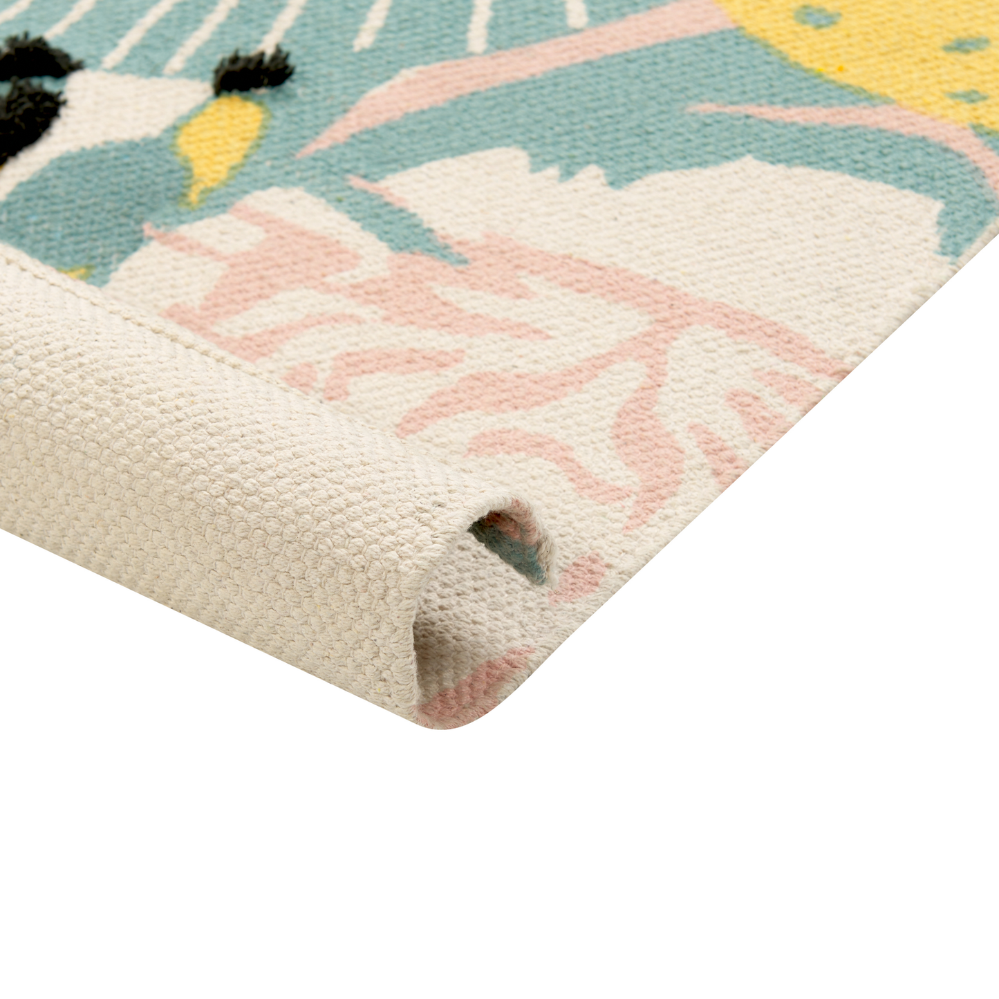 Kids Safari Rug 80 x 150cm Multicolour Low Pile Playroom