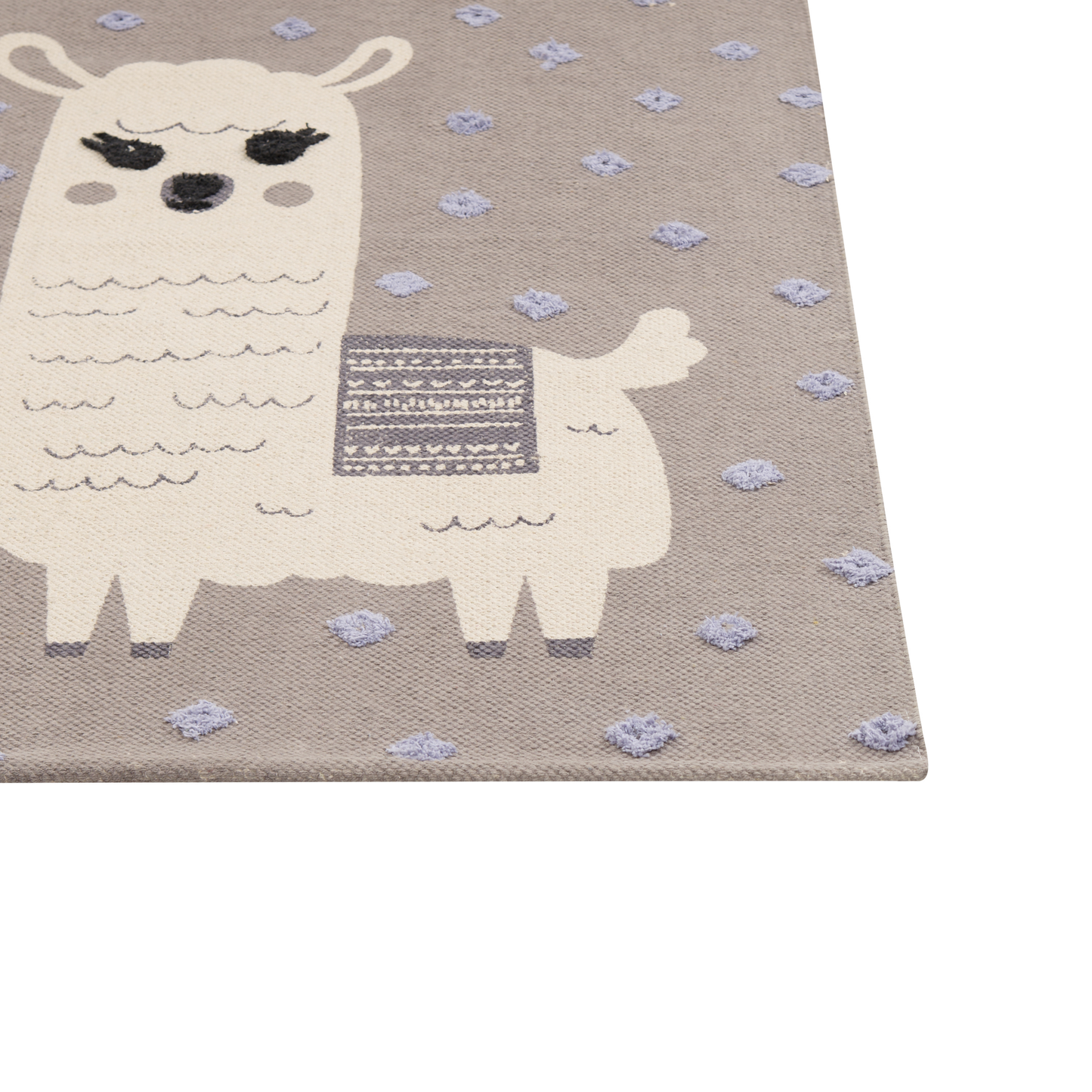 Llama Print Area Rug Brown 80 By 150cm Low Pile Runner With Non Slip Backing For Kids Playroom