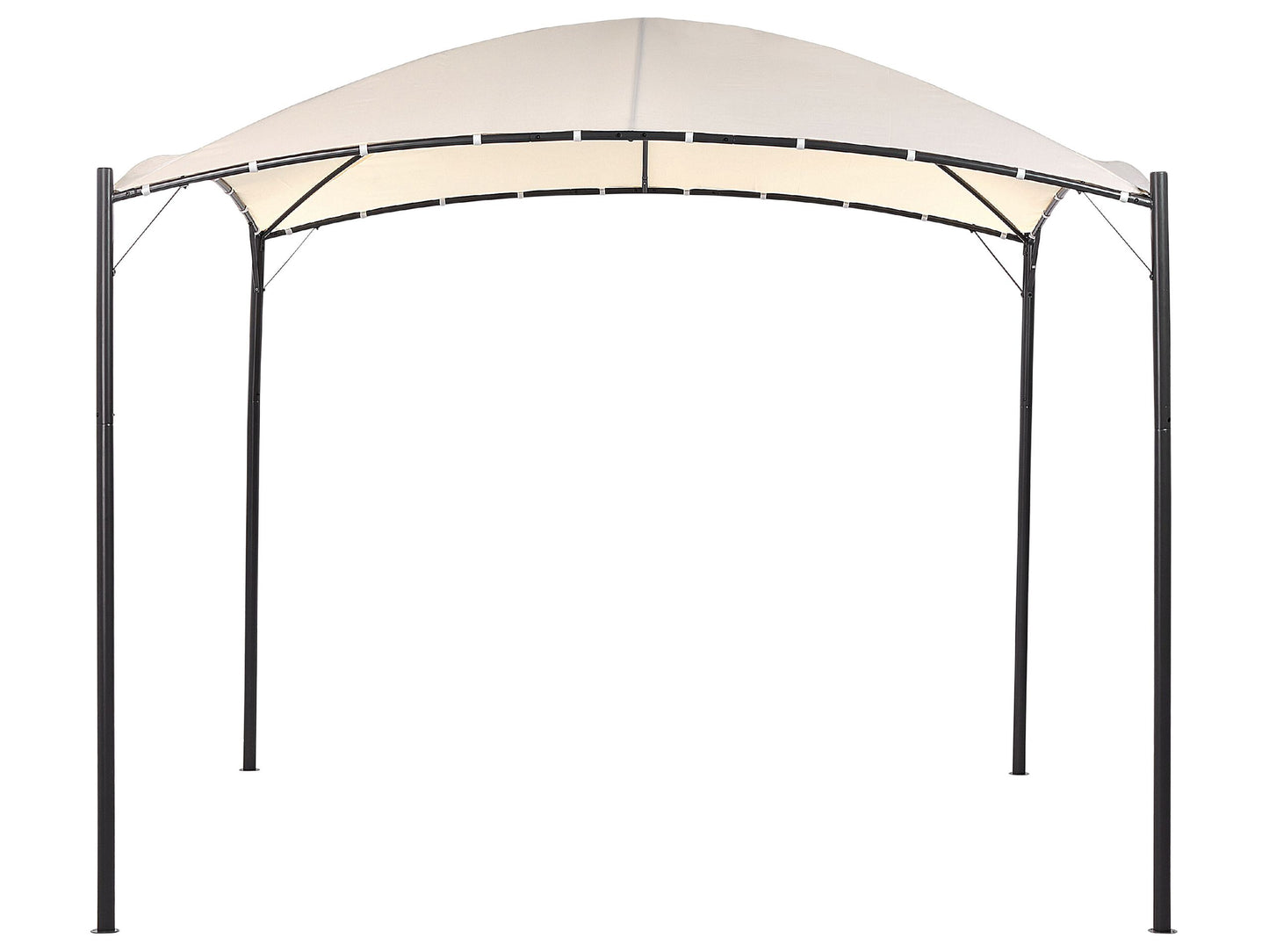 Pergola Beige Polyester Steel 305 x 305cm Pavilion