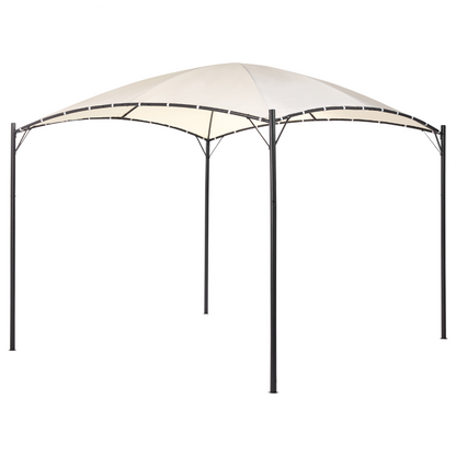 Pergola Beige Polyester Steel 305 x 305cm Pavilion