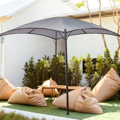 Garden Pavilion Pergola 305 x 305 Grey Polyester Steel Frame