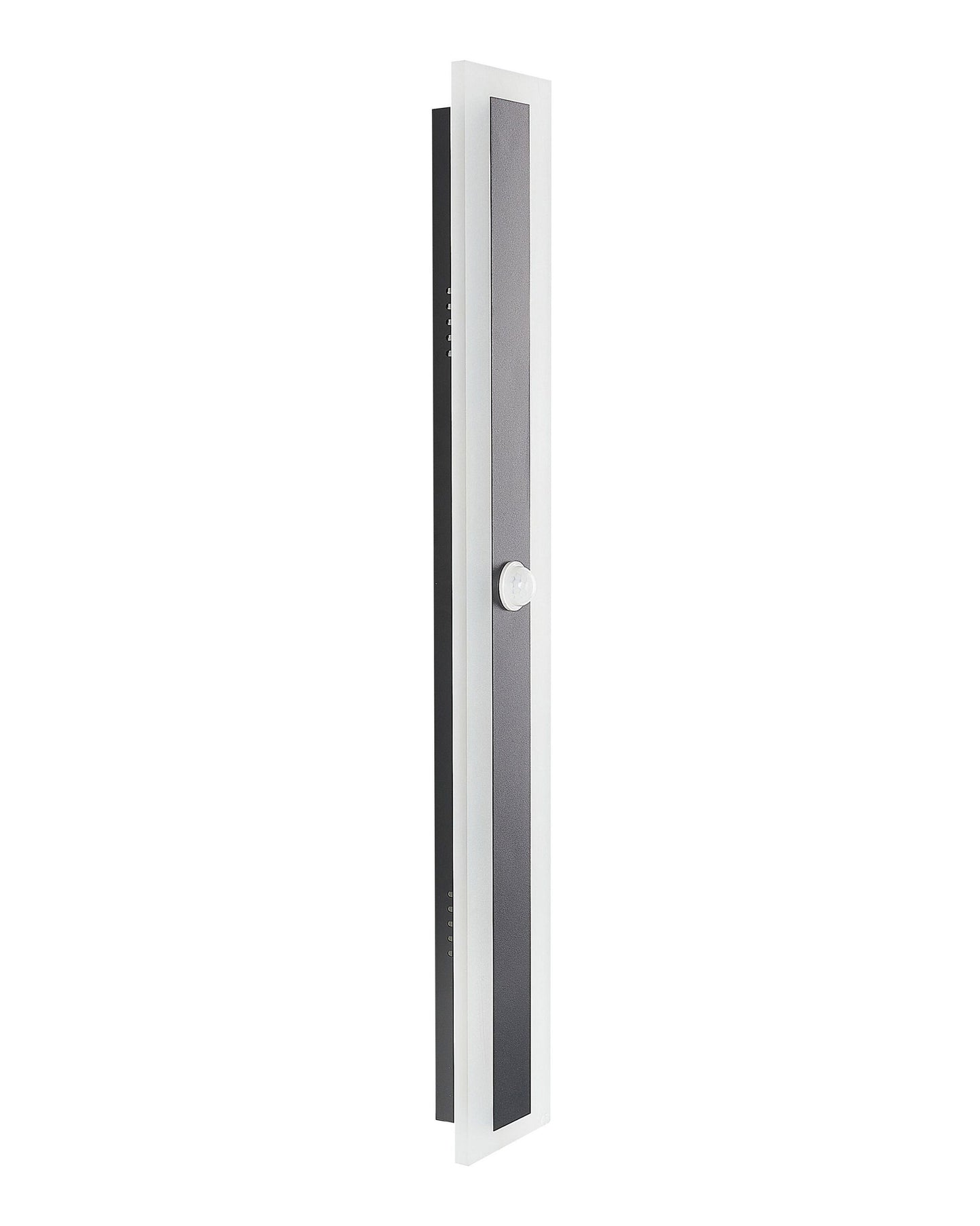 Outdoor LED Wall Light Black 60cm Steel Acrylic Motion Sensor