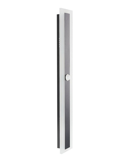 Outdoor LED Wall Light Black 60cm Steel Acrylic Motion Sensor