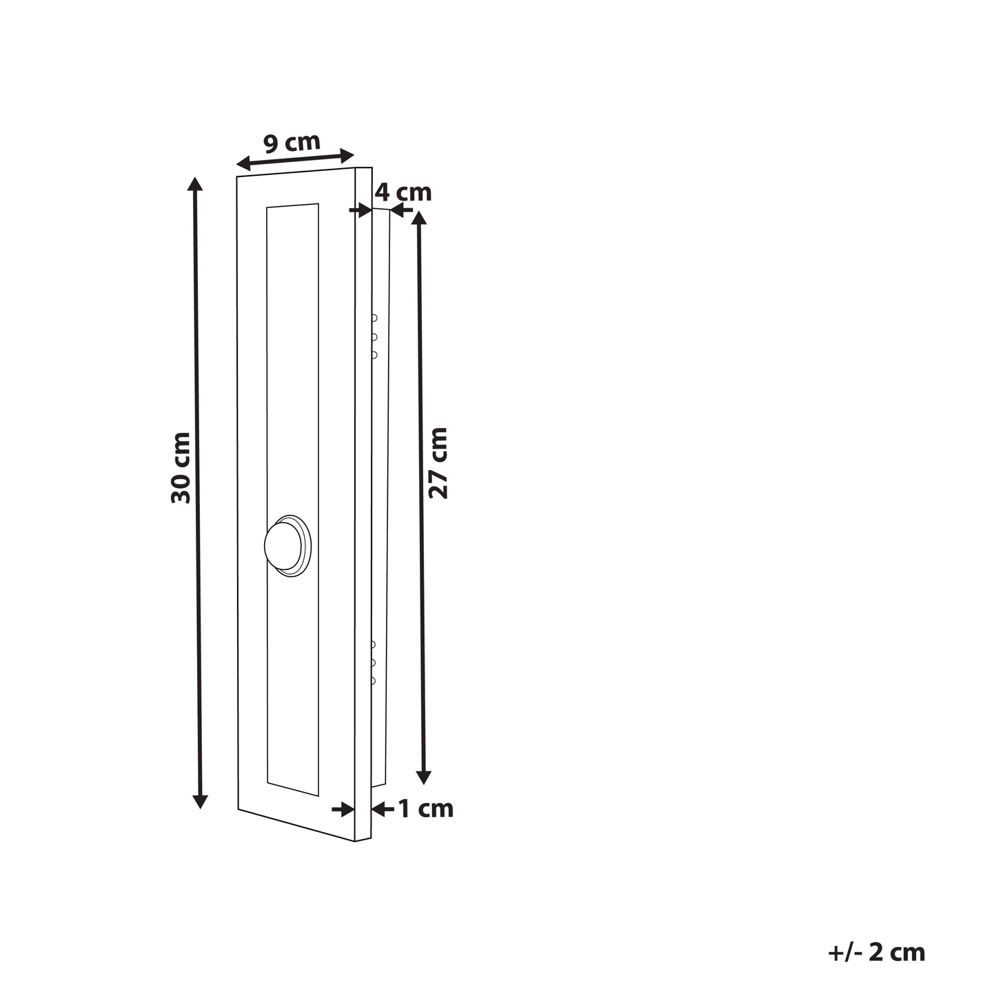 Outdoor LED Wall Light Gold 30cm Steel Acrylic Modern Design
