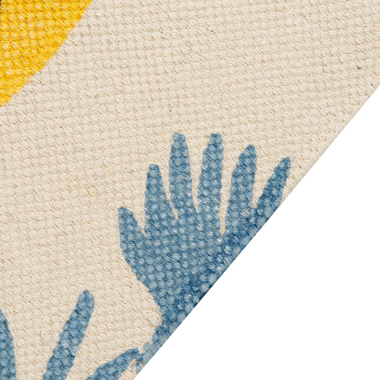 Leopard Print Area Rug 80 x 150cm Multicolor Low Pile for Kids
