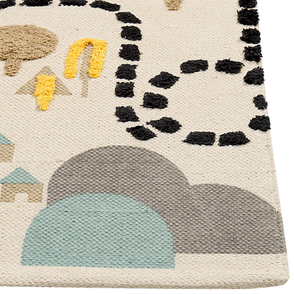 Multicolour Area Rug 80 x 150cm for Kids Playroom