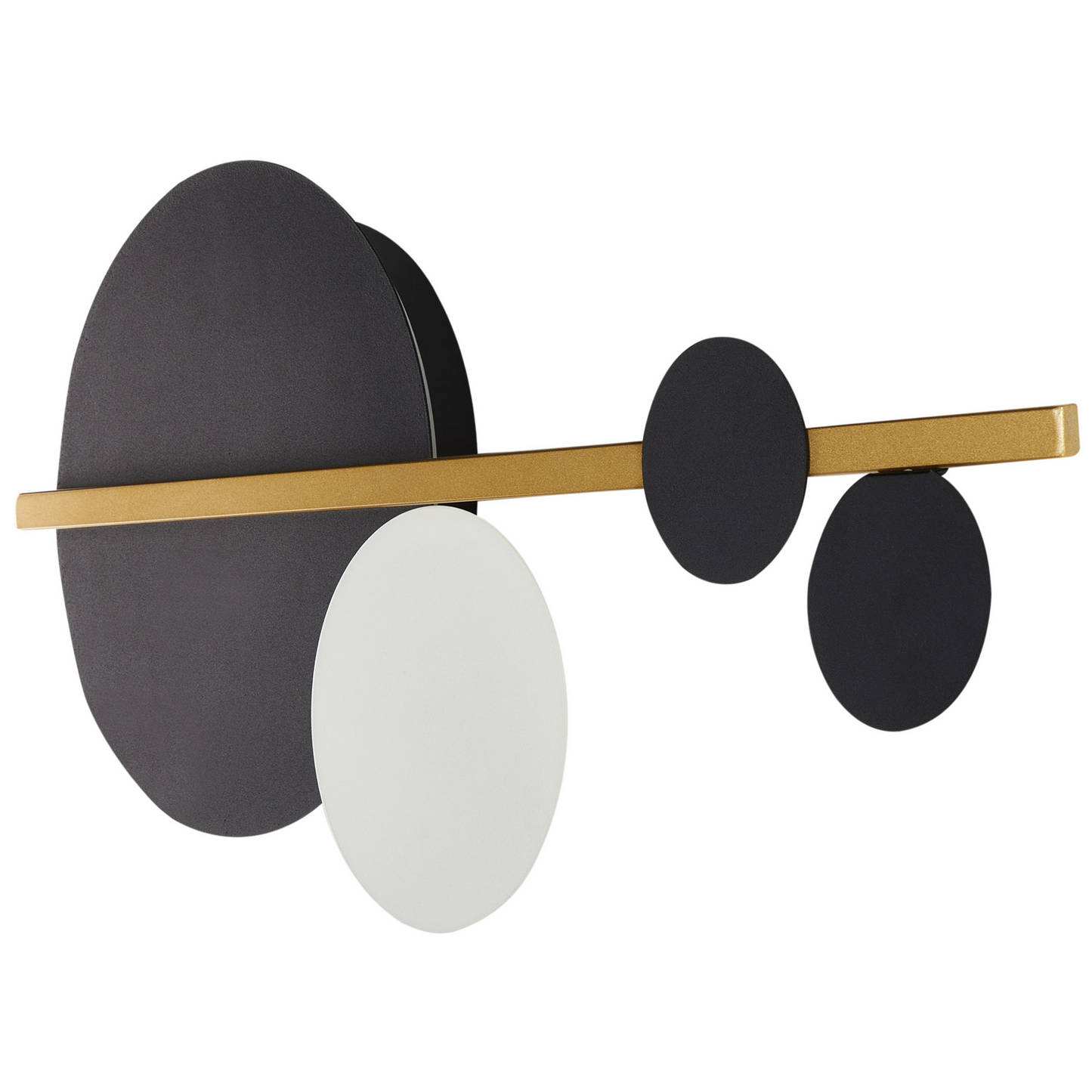 Wall LED Lamp Black Gold Metal Shade