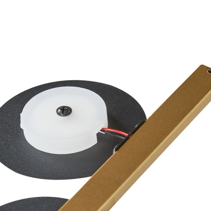 Wall LED Lamp Black Gold Metal Shade