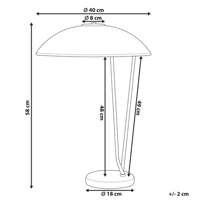 Marble Base Table Lamp Black And Gold Iron Shade