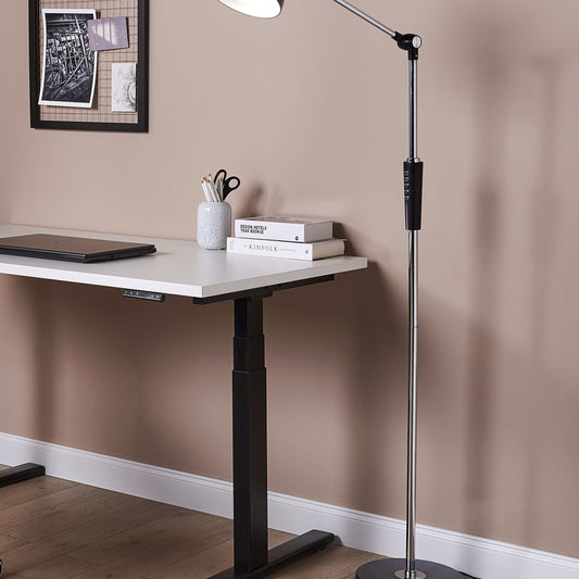 Floor LED Lamp 169cm Silver Dimmable CCT Modern Home Office