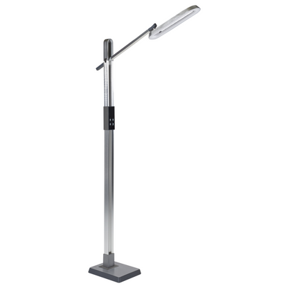 Floor LED Lamp 144cm Silver Dimmable CCT Modern Office Lighting For Bright Tasks
