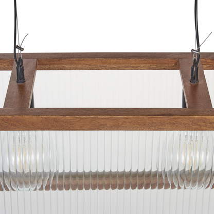 Pendant Lamp Natural Mango Shade Boho Industrial Handmade