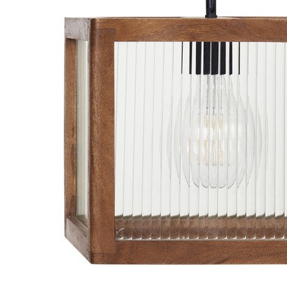 Pendant Lamp Natural Mango Shade Boho Industrial Handmade