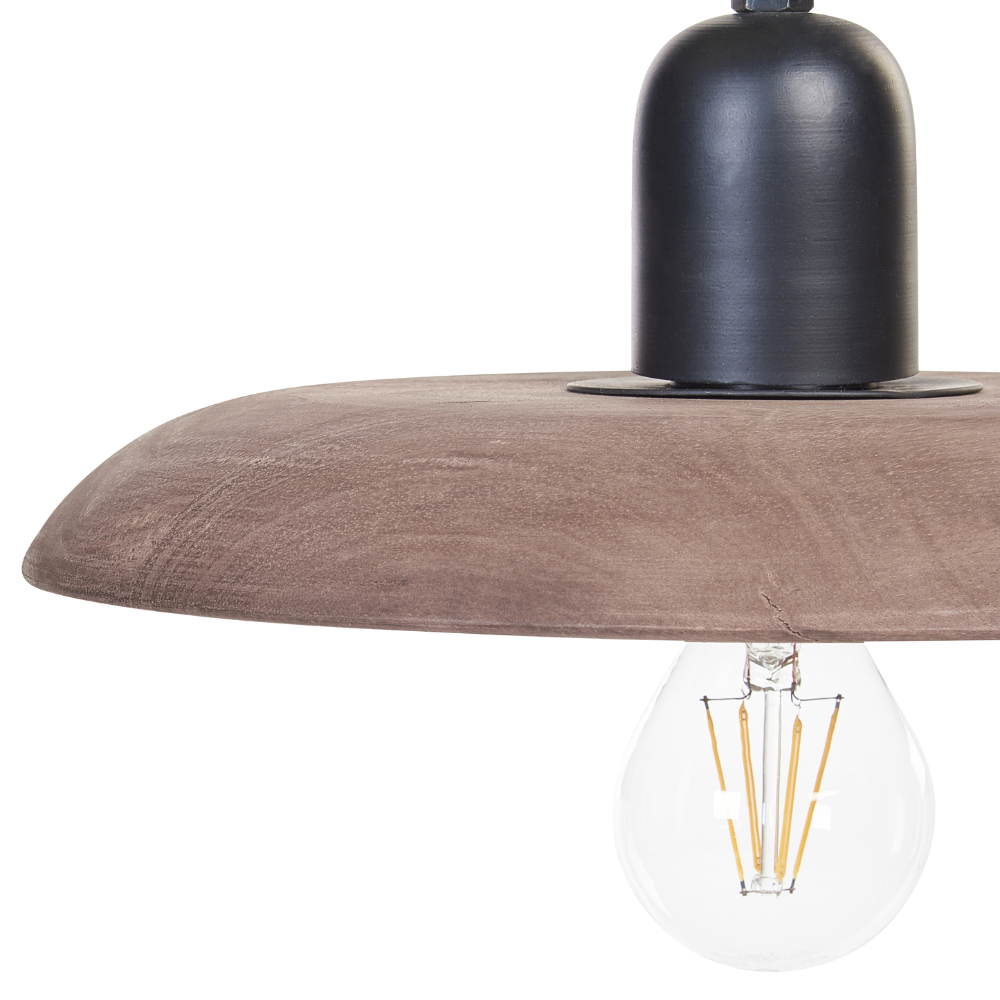 Pendant Lamp Natural Wood Shade 3 Light Boho Handmade